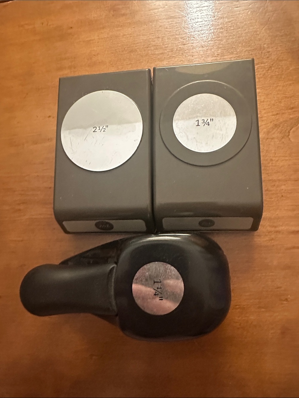 Stampin Up circle punches - set of 3
